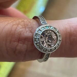 Swarovski Pink Crystal Ring (please see description)
